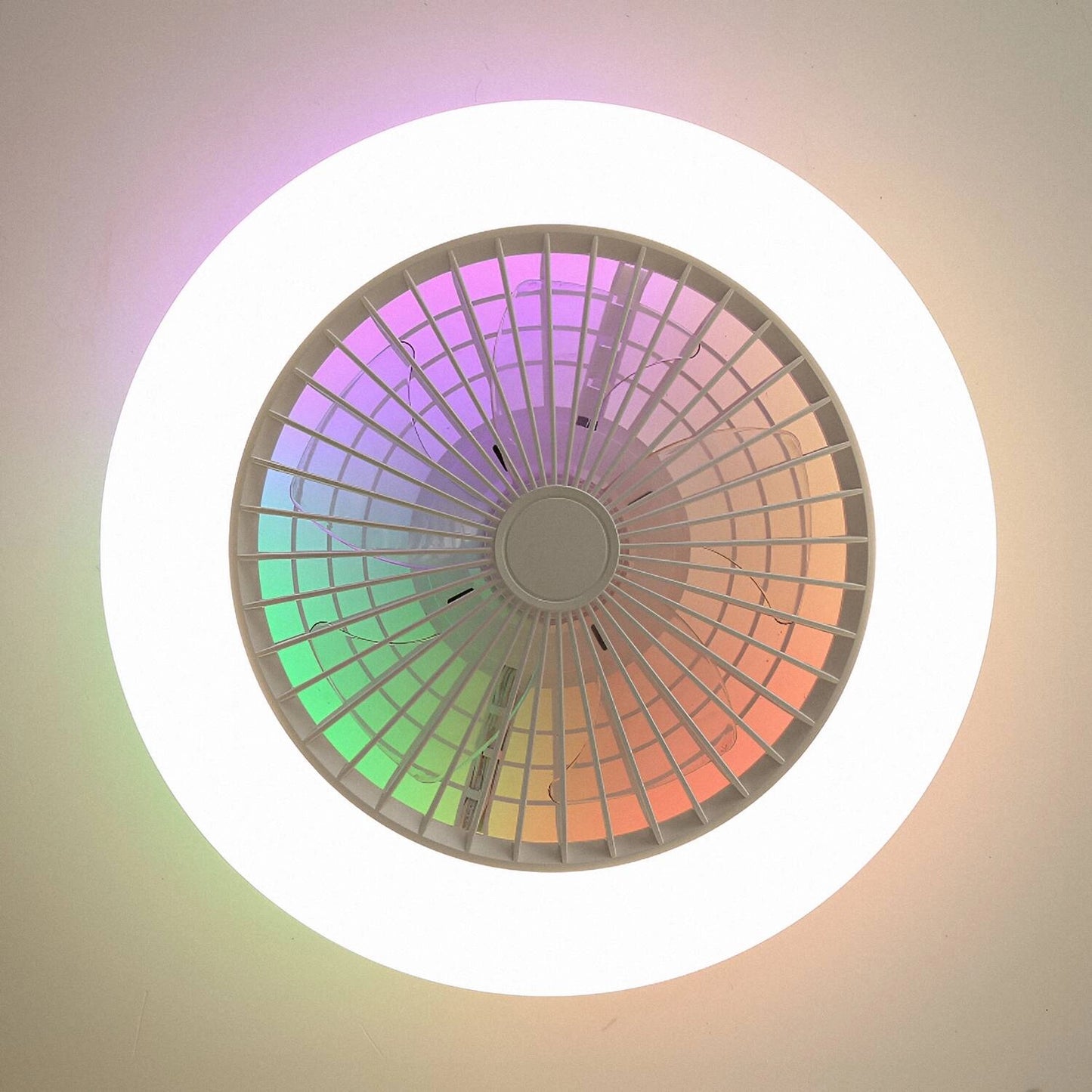 VerlichtWonen Plafondventilator LED Wit Bari - VerlichtWonen