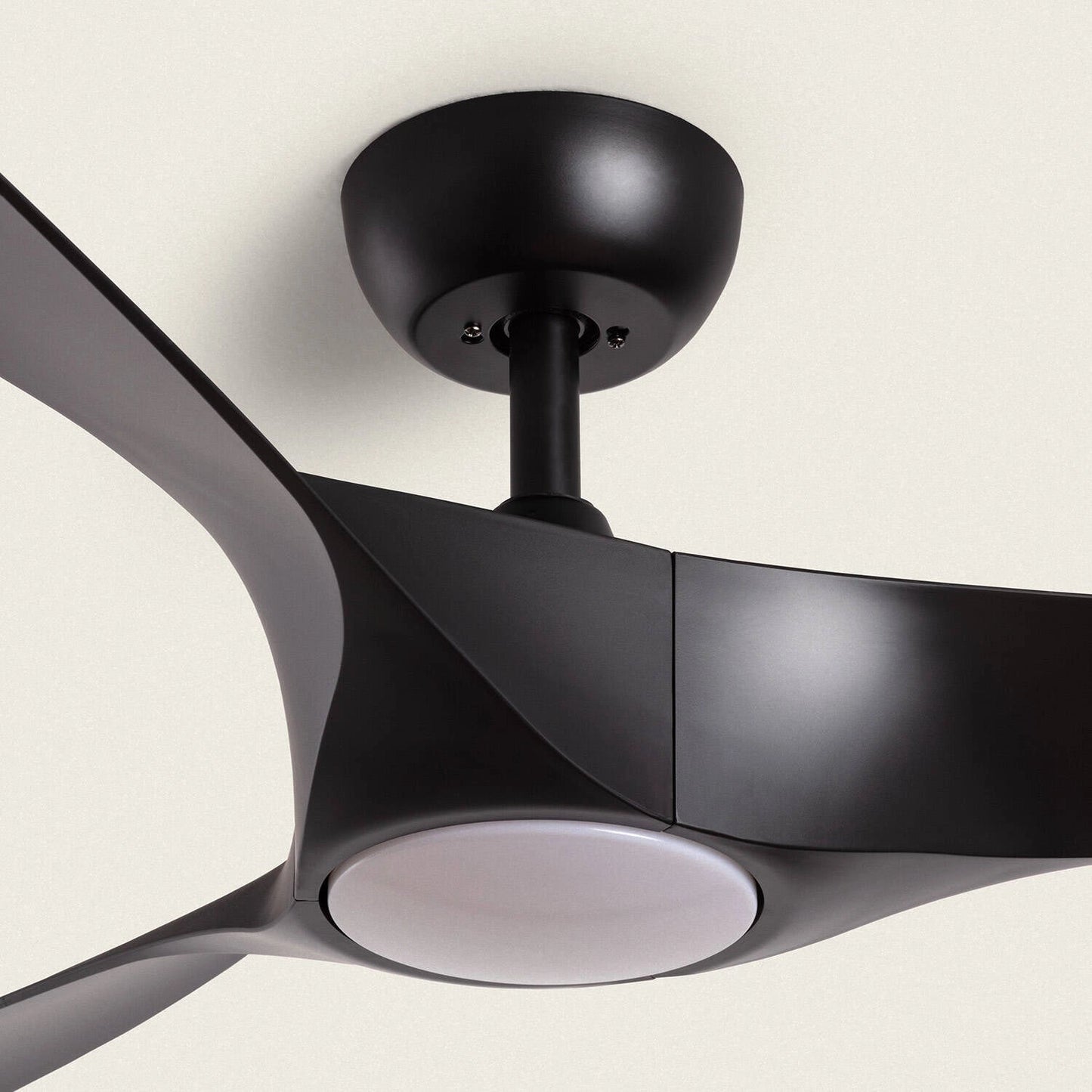 VerlichtWonen Stille Plafondventilator Piëmonte Zwart 132cm - VerlichtWonen