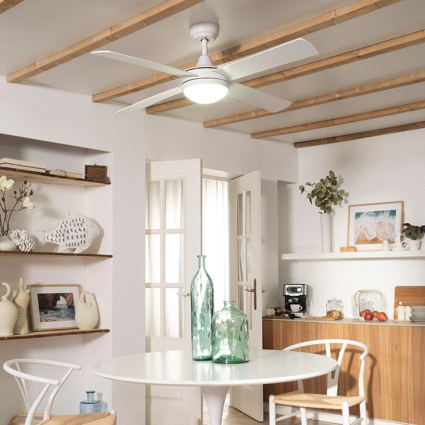 VerlichtWonen Stille plafondventilator Ligurië 132cm - VerlichtWonen