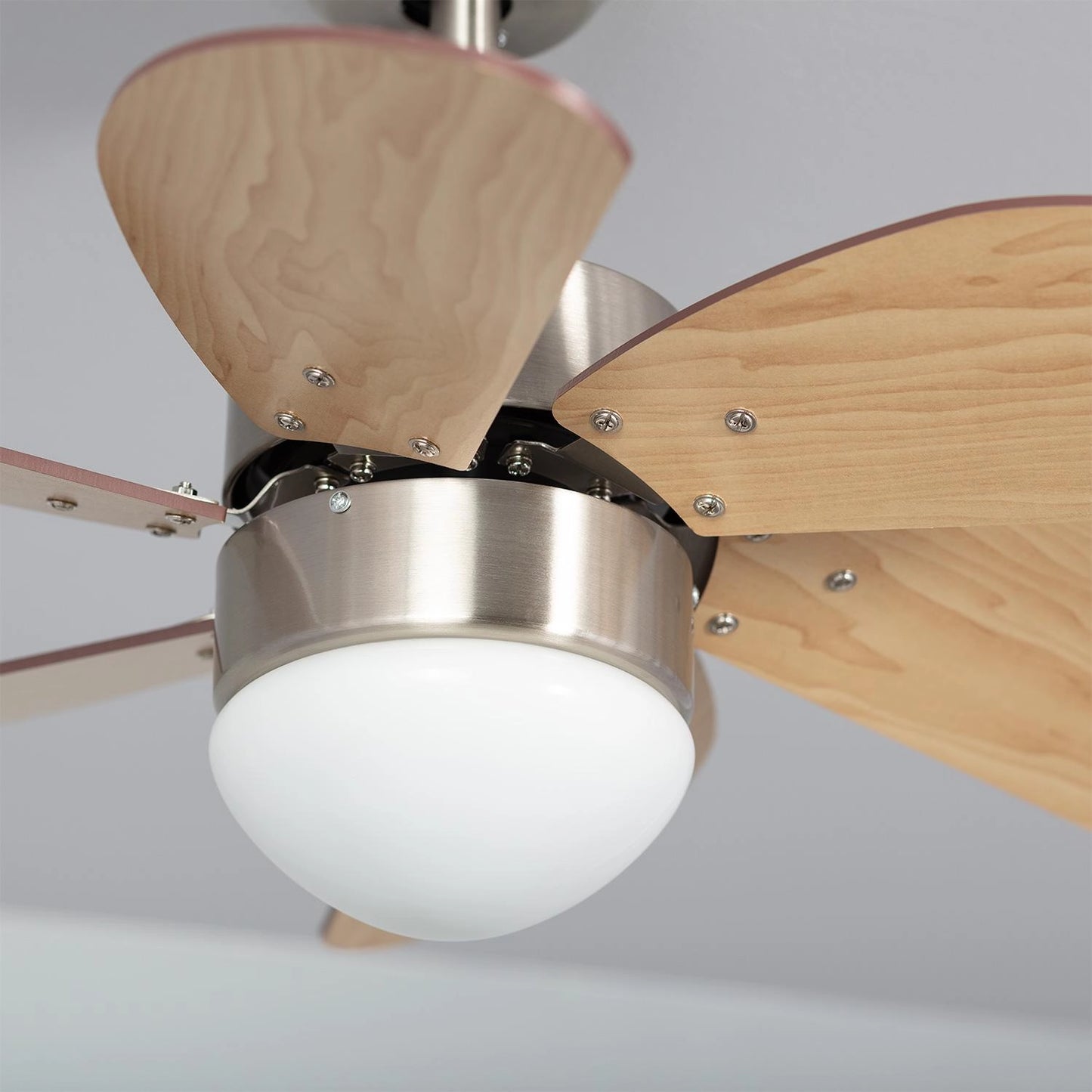 VerlichtWonen Stille Plafondventilator Hout Acqui Terme - VerlichtWonen