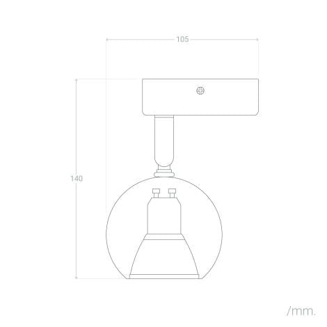VerlichtWonen Wandlamp Aluminium Verstelbaar 1 Spot Wit Boely - VerlichtWonen