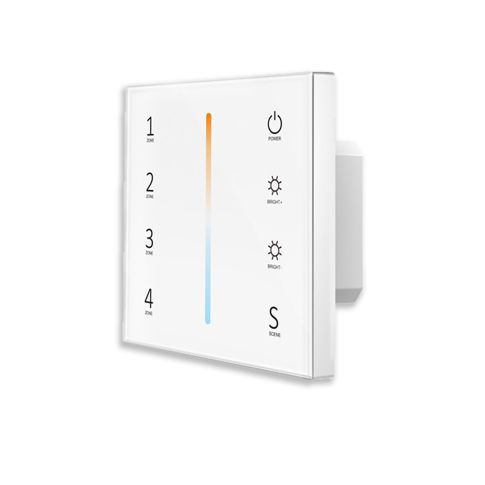dynamisch wit 4 zones ingebouwde touch - afstandsbediening + DMX - uitgang, wit, 230V (kopie) - VerlichtWonen