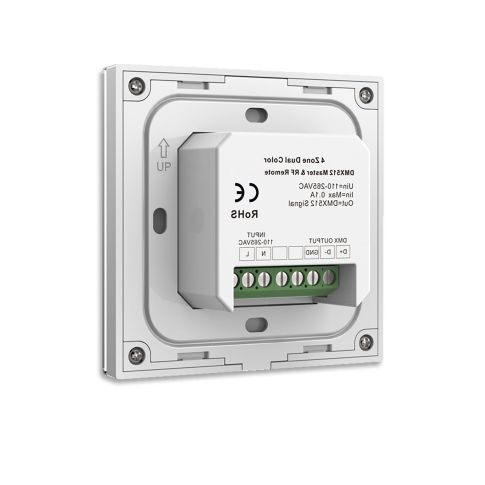 dynamisch wit 4 zones ingebouwde touch - afstandsbediening + DMX - uitgang, wit, 230V (kopie) - VerlichtWonen