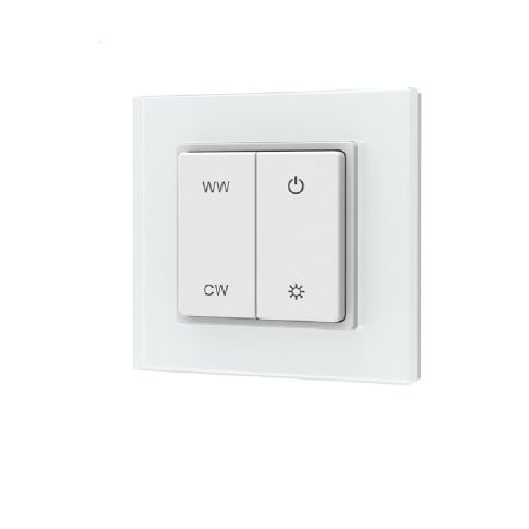 Dynamische witte 1 - zone opbouw - touch - afstandsbediening met batterij - VerlichtWonen