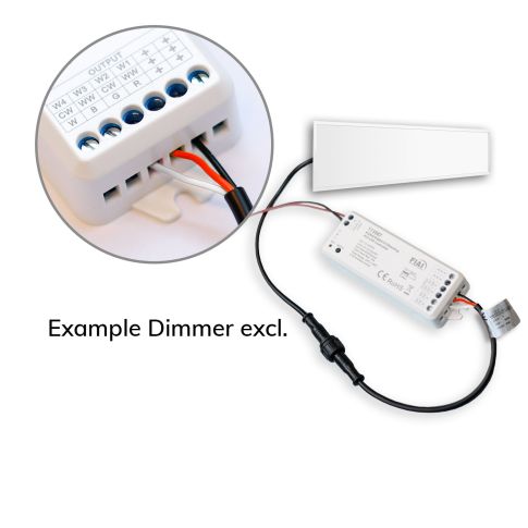 LED Paneel dynamisch wit, zonder transformator