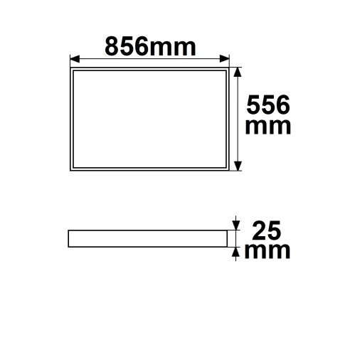 LED Light frame, 556x856mm, 54W - VerlichtWonen