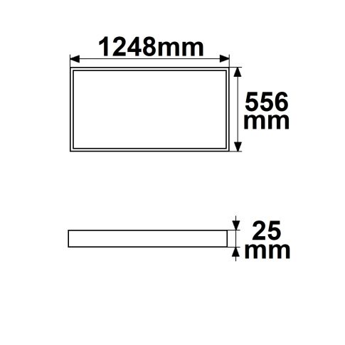 LED Light frame, 556x1248mm, 70W - VerlichtWonen