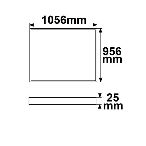 LED Light frame, 956x1056mm, 78W - VerlichtWonen