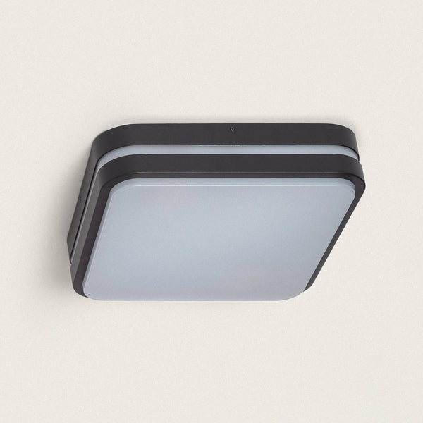 VerlichtWonen Plafondlamp Aluminium Outdoor Vierkant 285x285 mm IP54 Chelva - VerlichtWonen