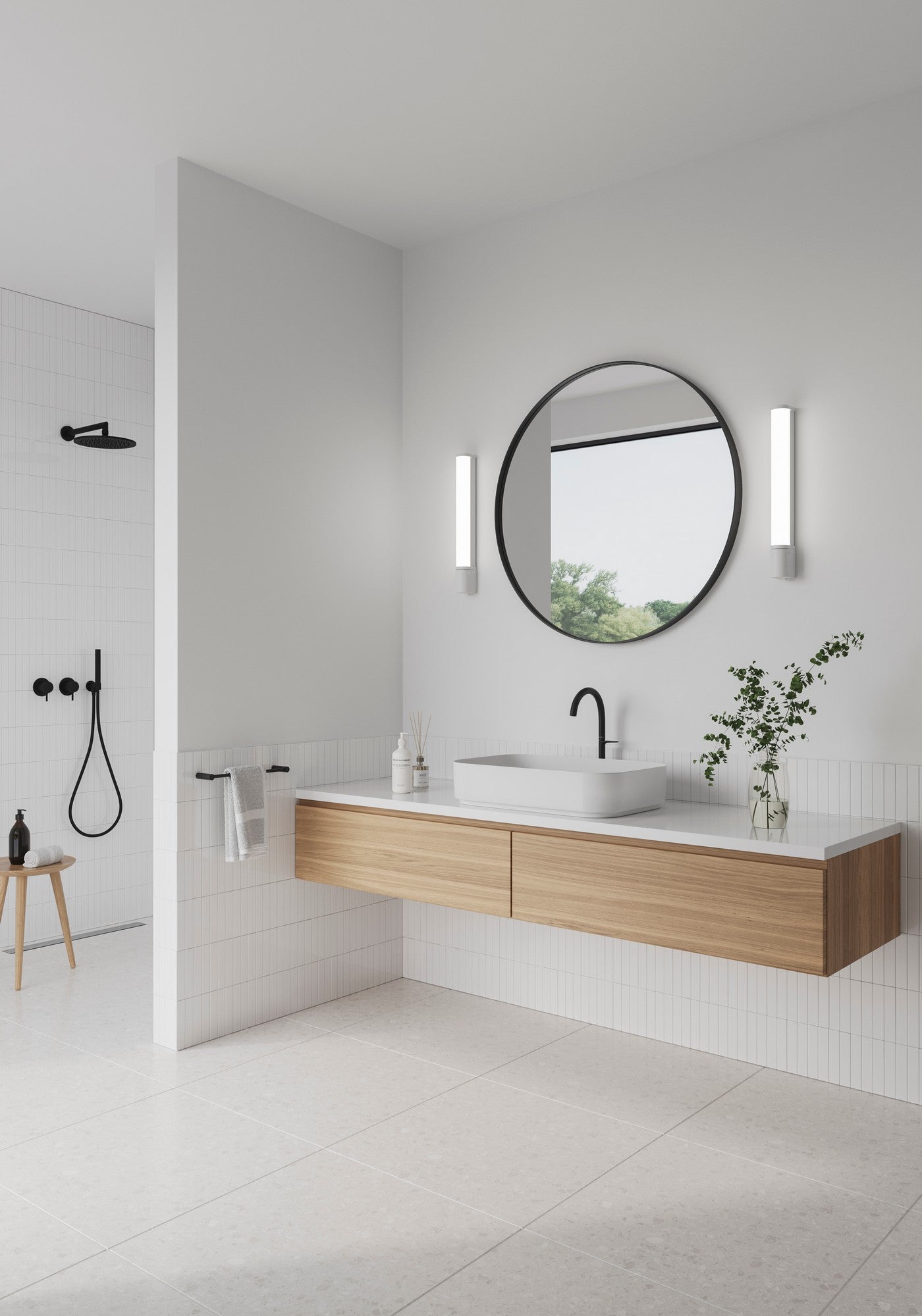 Malaika 49 Wall light White - VerlichtWonen