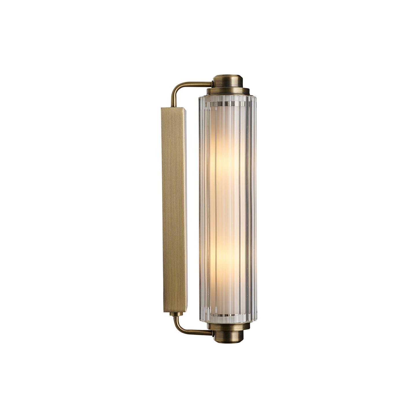 Nimal Double Wall light Black / Brass - VerlichtWonen