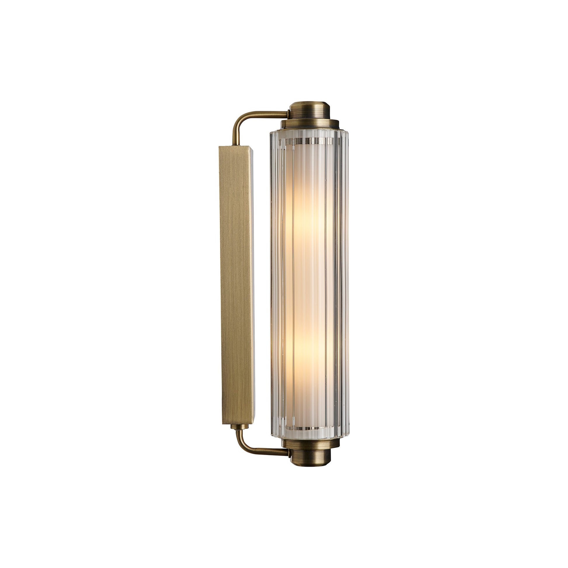Nimal Double Wall light Black / Brass - VerlichtWonen