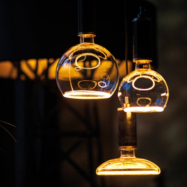 VerlichtWonen LED Floating globe Ø150 smokey grijs | E27 | 6 W (26 W) | 260 lm | 1.900 K