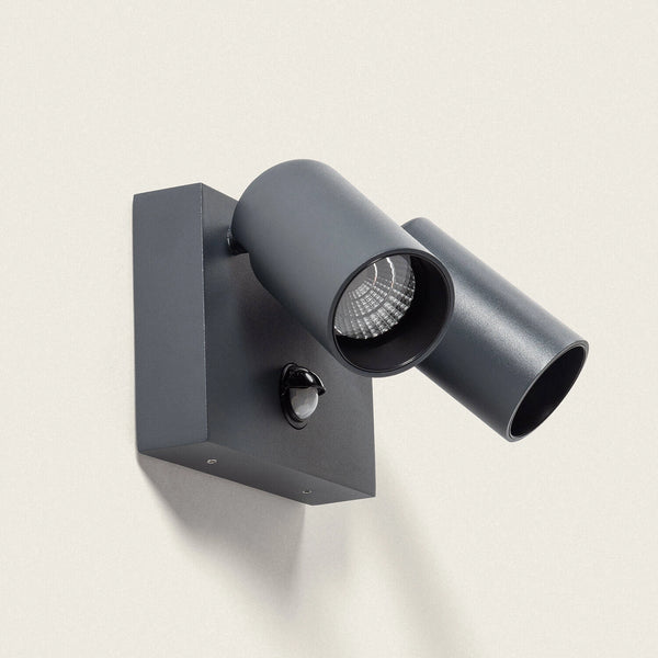 VerlichtWonen Wandlamp Outdoor Twee Spots met sensor Kyra - VerlichtWonen