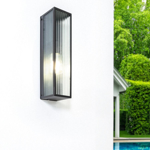 VerlichtWonen Wandlamp Outdoor van Metaal en Glas Toulouse - VerlichtWonen