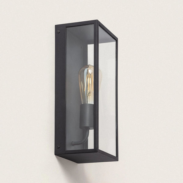 VerlichtWonen Wandlamp Outdoor van Metaal en Glas Burgos - VerlichtWonen