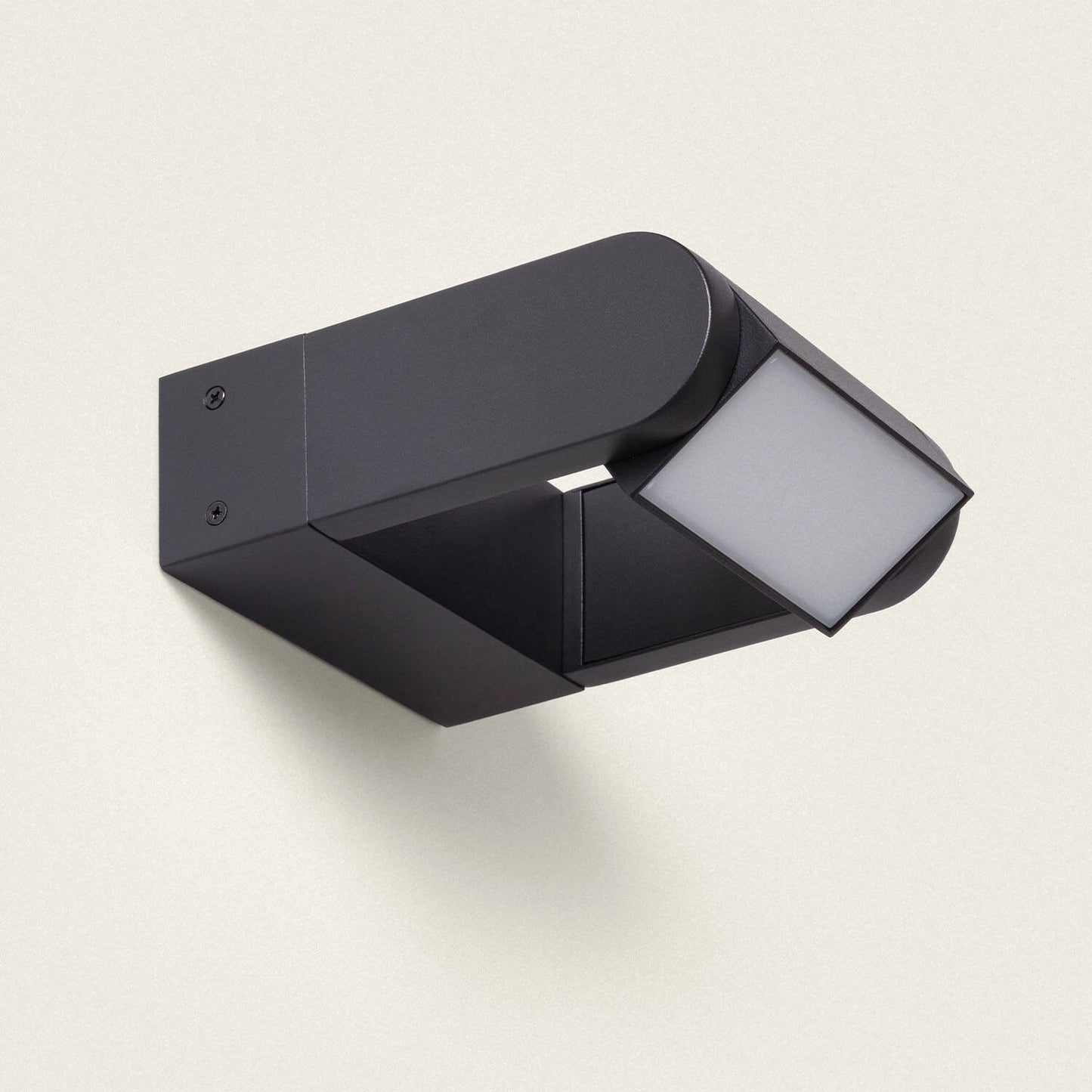 VerlichtWonen Wandlamp LED Aluminium Carmona Zwart - VerlichtWonen