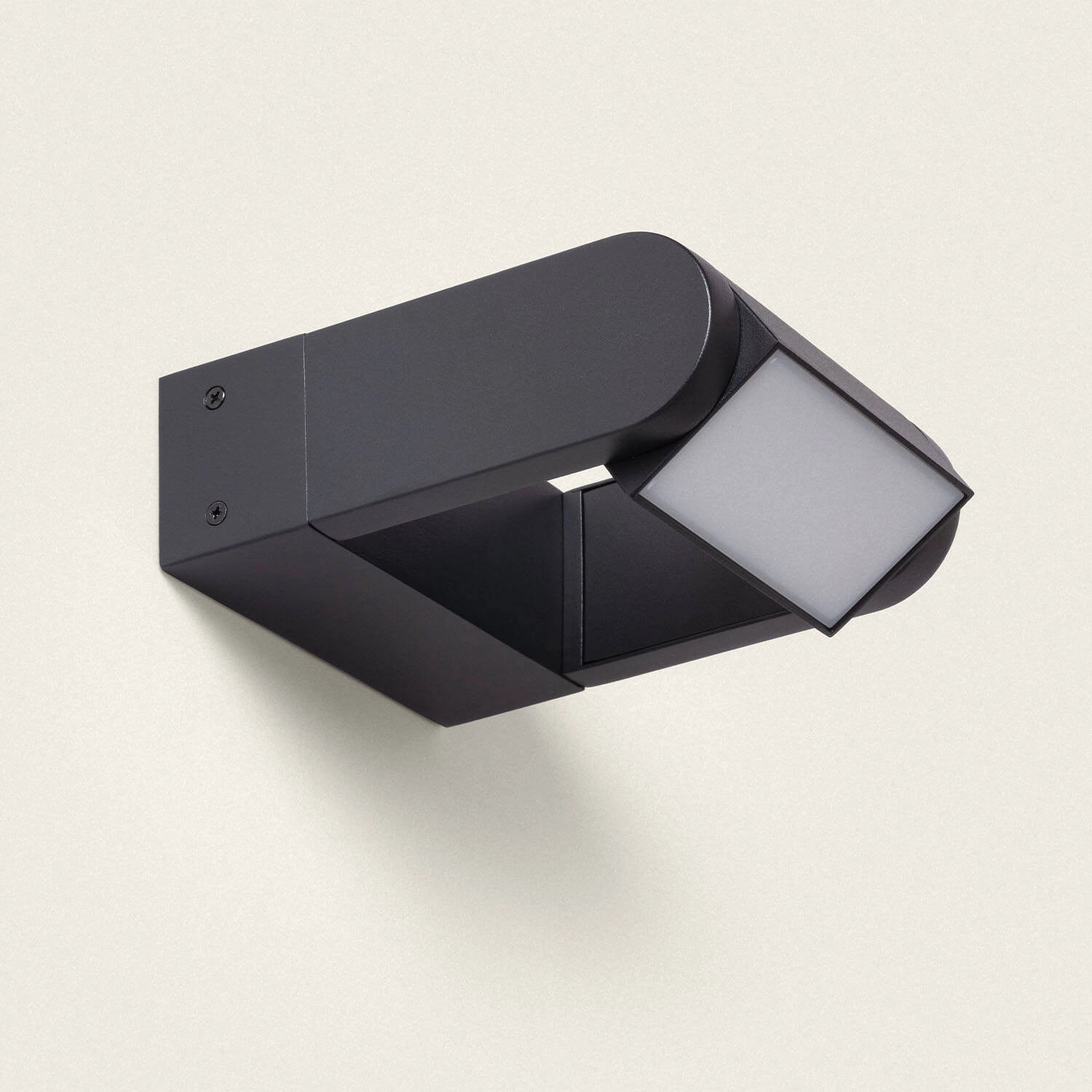 VerlichtWonen Wandlamp LED Aluminium Carmona Zwart - VerlichtWonen
