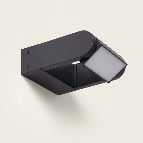 VerlichtWonen Wandlamp LED Aluminium Carmona Zwart - VerlichtWonen