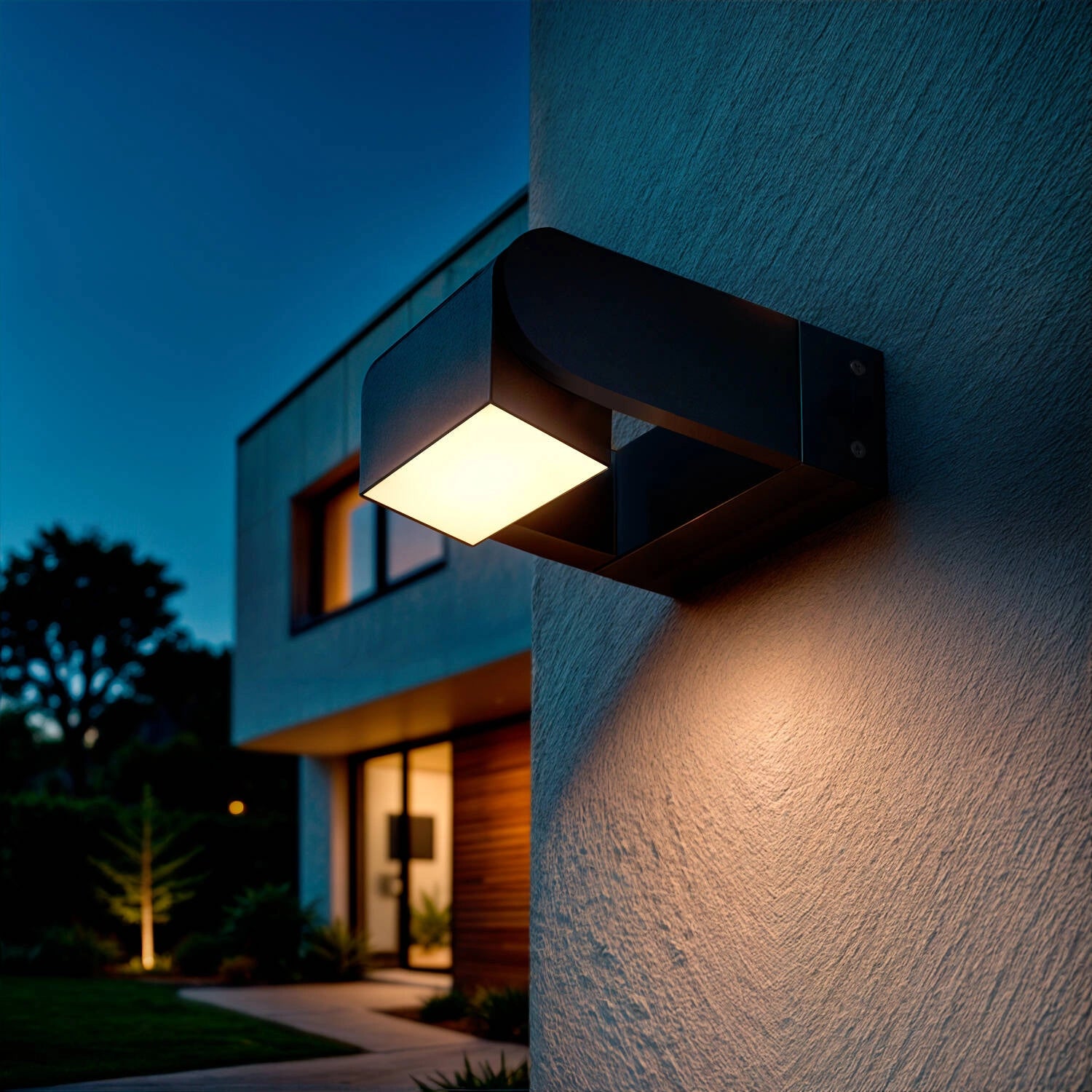 VerlichtWonen Wandlamp LED Aluminium Carmona Zwart - VerlichtWonen