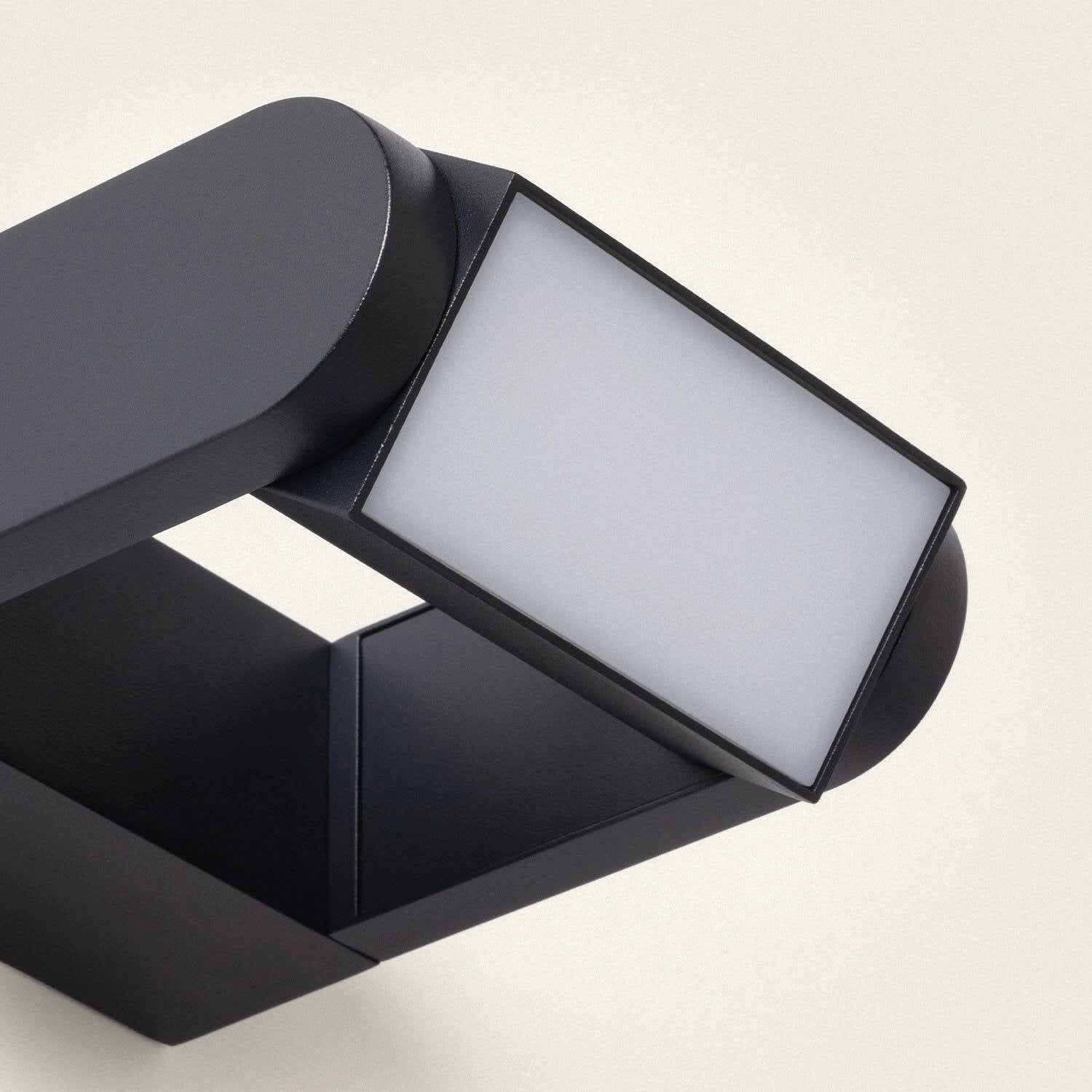 VerlichtWonen Wandlamp LED Aluminium Carmona Zwart - VerlichtWonen