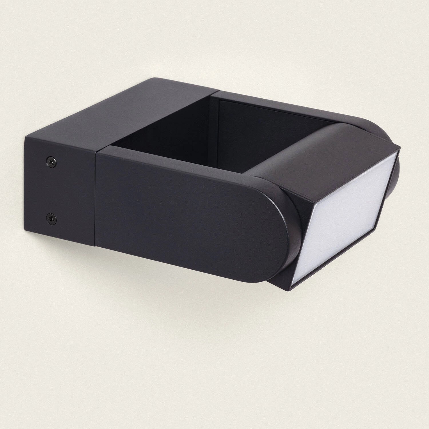 VerlichtWonen Wandlamp LED Aluminium Carmona Zwart - VerlichtWonen