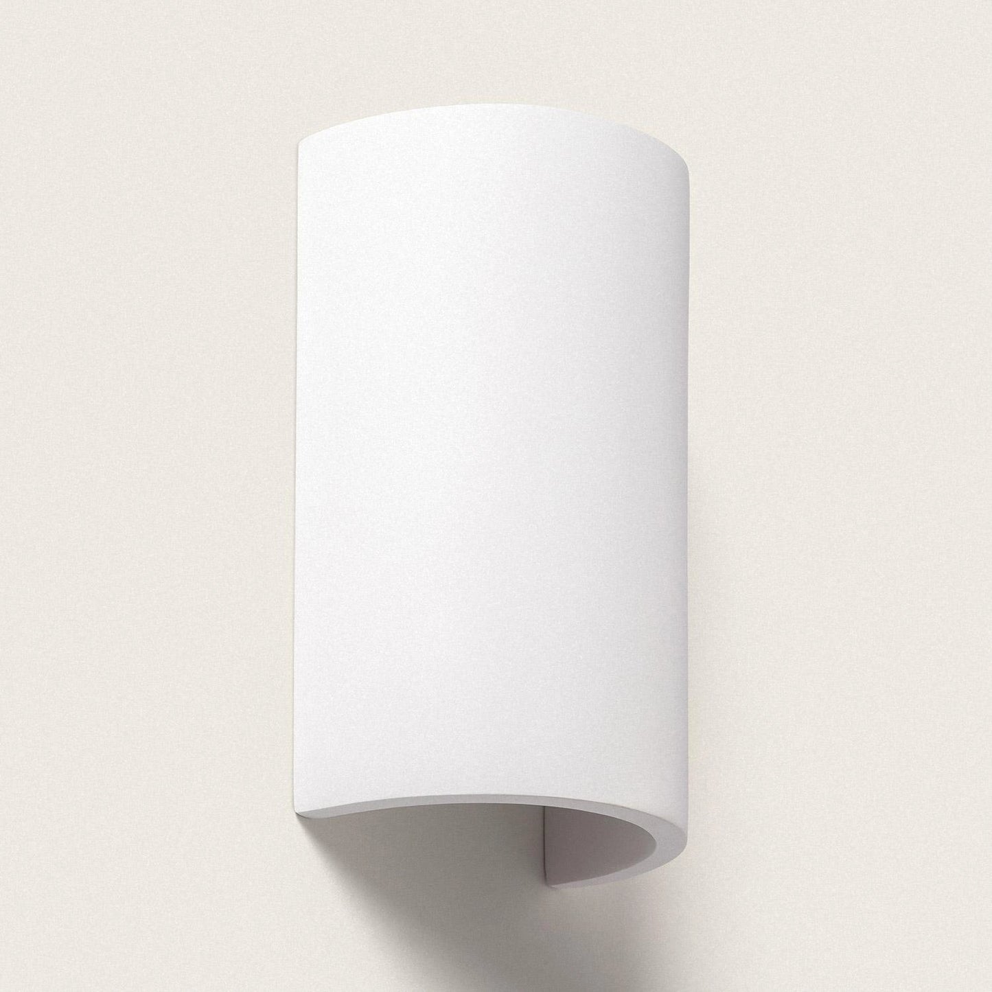 VerlichtWonen Wandlamp van Gips rond Badajoz - VerlichtWonen
