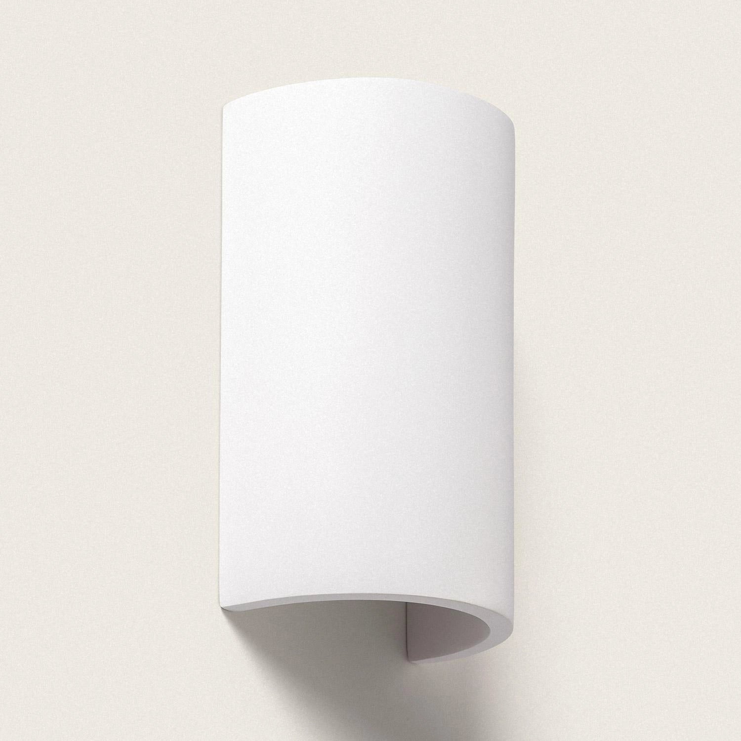 VerlichtWonen Wandlamp van Gips rond Badajoz - VerlichtWonen