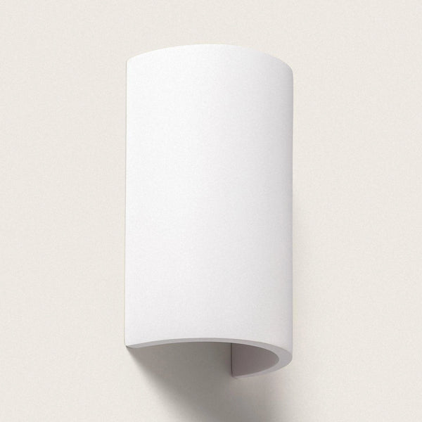 VerlichtWonen Wandlamp van Gips rond Badajoz - VerlichtWonen