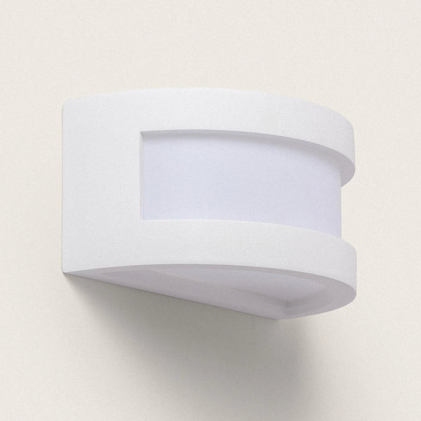 VerlichtWonen Wandlamp van Gips Ariel - VerlichtWonen
