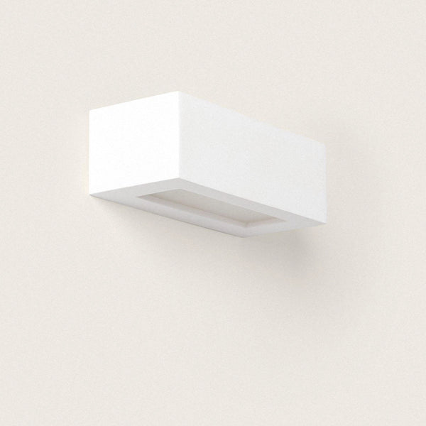 VerlichtWonen Wandlamp van Gips Rodney - VerlichtWonen