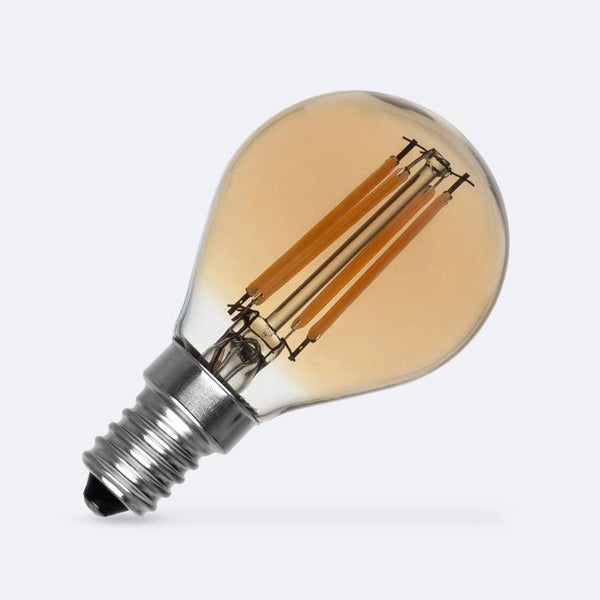 VerlichtWonen LED Lamp Filament E14 6W 720 lm P45 Kaarslamp Goud – Warmte en stijl in één