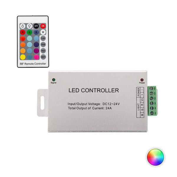 Controller Regelaar LED Strip RGB 12/24V DC met RF-Afstandsbediening