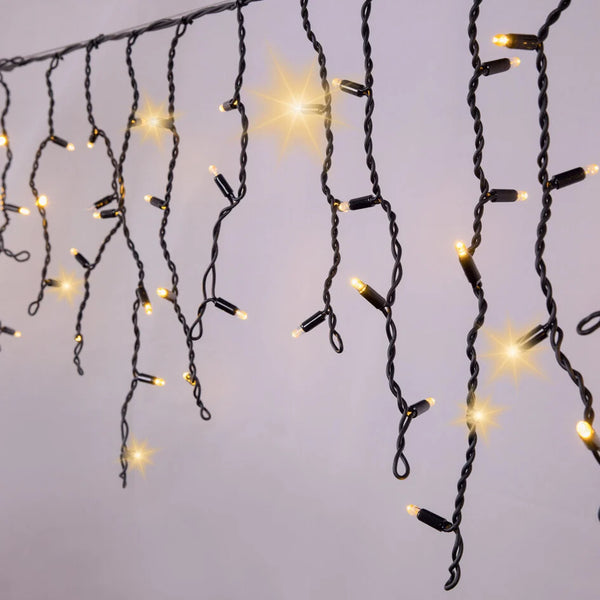 Ijspegelverlichting - warm licht met twinkel- vanaf 3 meter