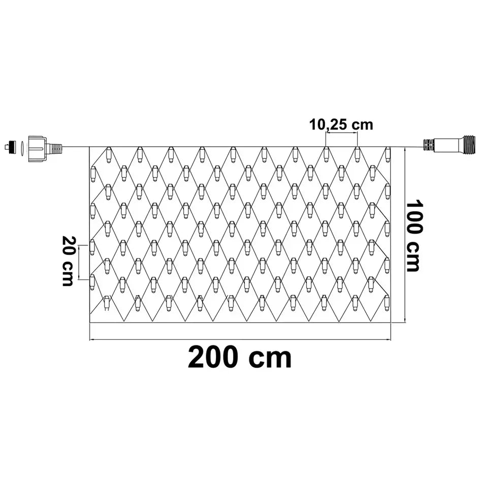 Koppelbare netverlichting | vanaf 2 m² | 200 LEDs