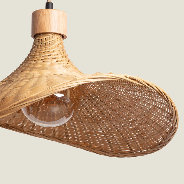 VerlichtWonen Hanglamp Bamboe Sieneke - VerlichtWonen