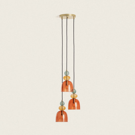 VerlichtWonen Hanglamp Metaal en Glas Baudoin 3