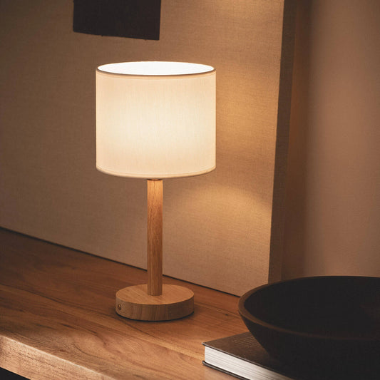 VerlichtWonen Tafellamp Hout Oplaadbaar Heidelberg