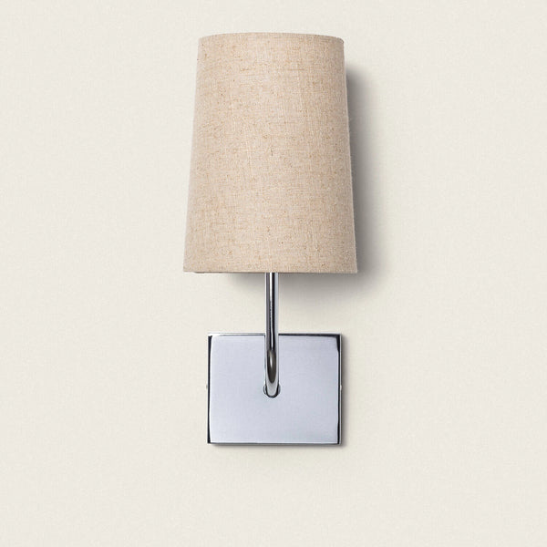 VerlichtWonen Wandlamp Metaal Chrome Alcántara - VerlichtWonen