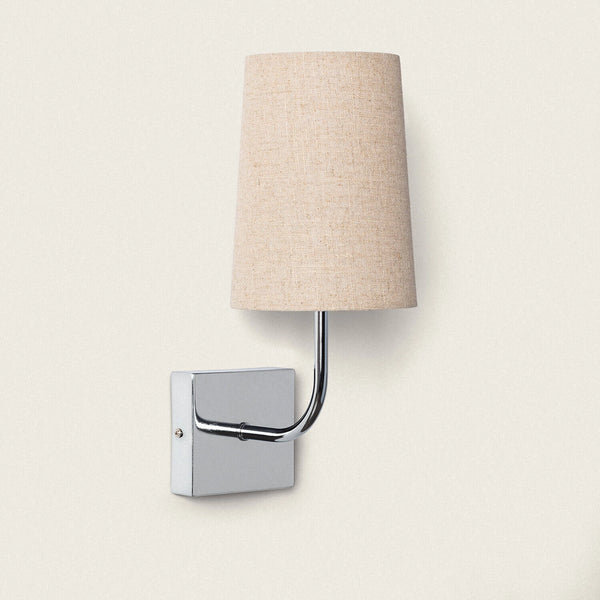 VerlichtWonen Wandlamp Metaal Chrome Conisch - VerlichtWonen