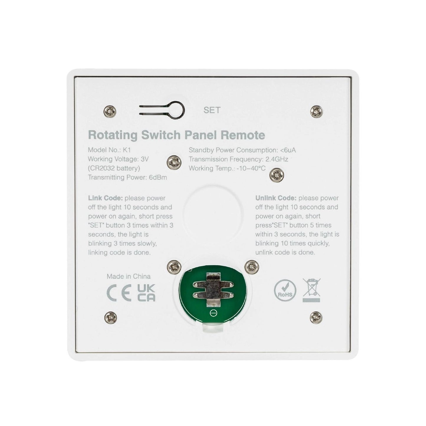 VerlichtWonen Fernbedienung LED Mono Color Dimmer LED RF MiBoxer