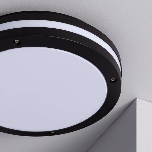VerlichtWonen Plafondlamp Aluminium Outdoor Ronde Ø300 mm IP54 Chueca - VerlichtWonen