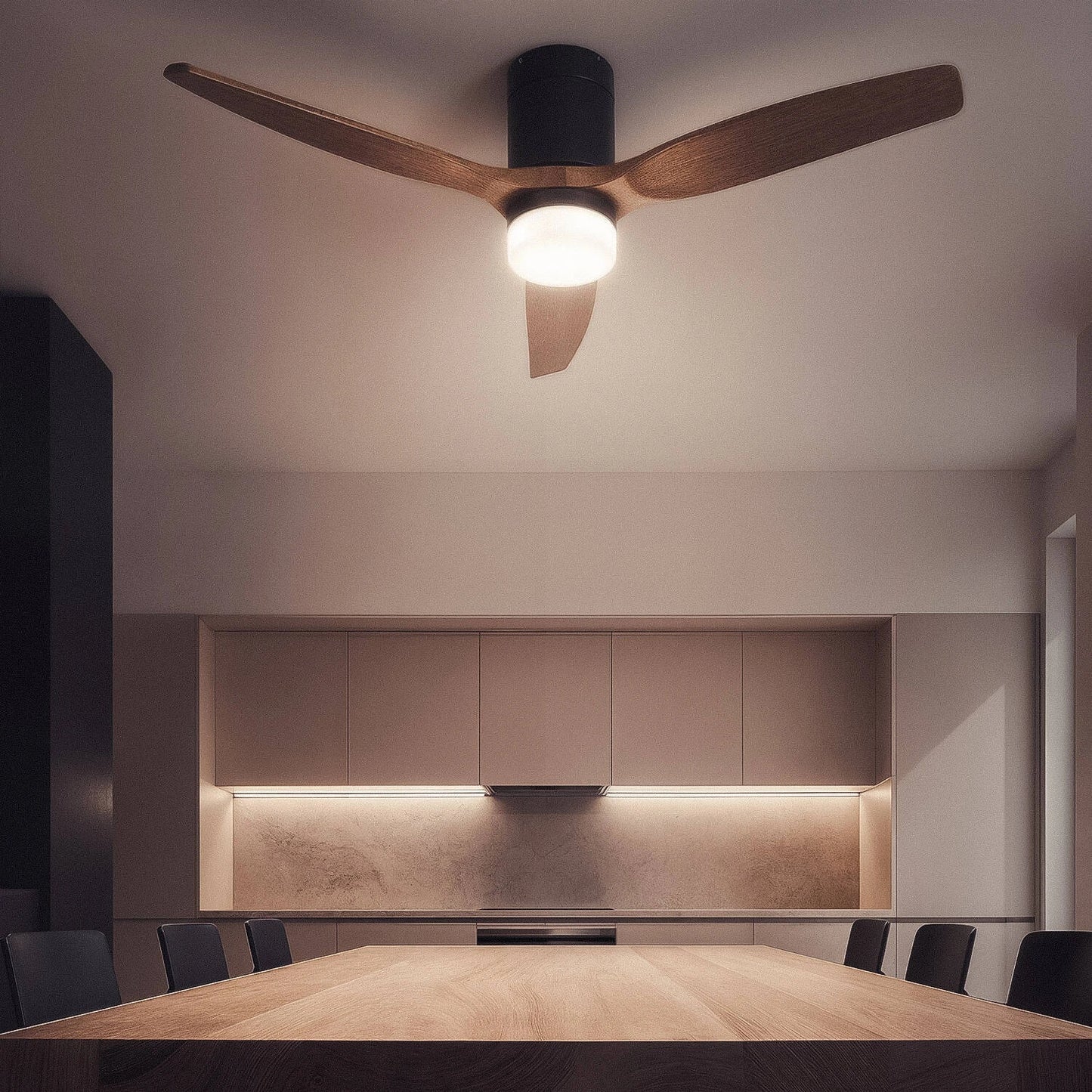 VerlichtWonen Stille plafondventilator Milaan 132cm. - VerlichtWonen