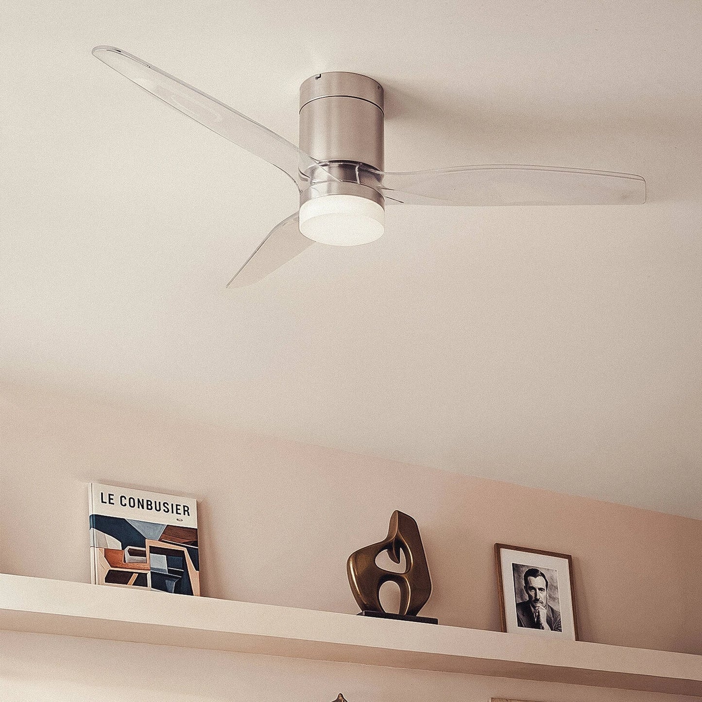 VerlichtWonen Stille plafondventilator Milaan 132cm. - VerlichtWonen