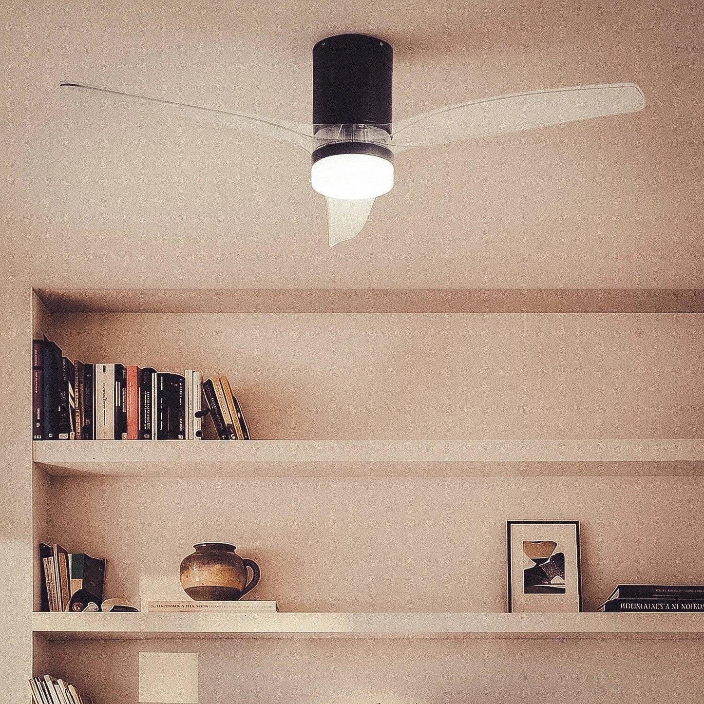 VerlichtWonen Stille plafondventilator Milaan 132cm. - VerlichtWonen