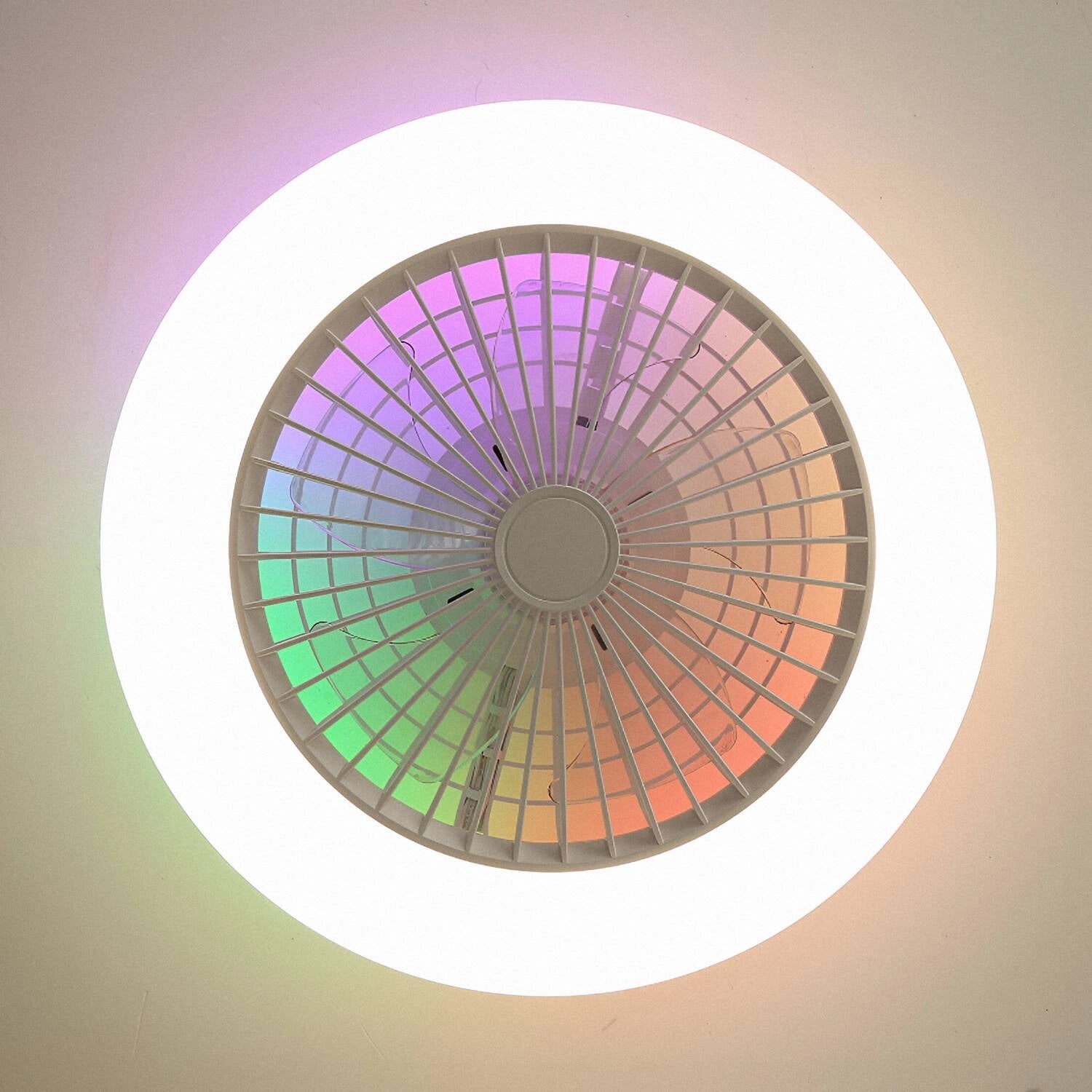 VerlichtWonen Plafondventilator LED Wit Bari - VerlichtWonen