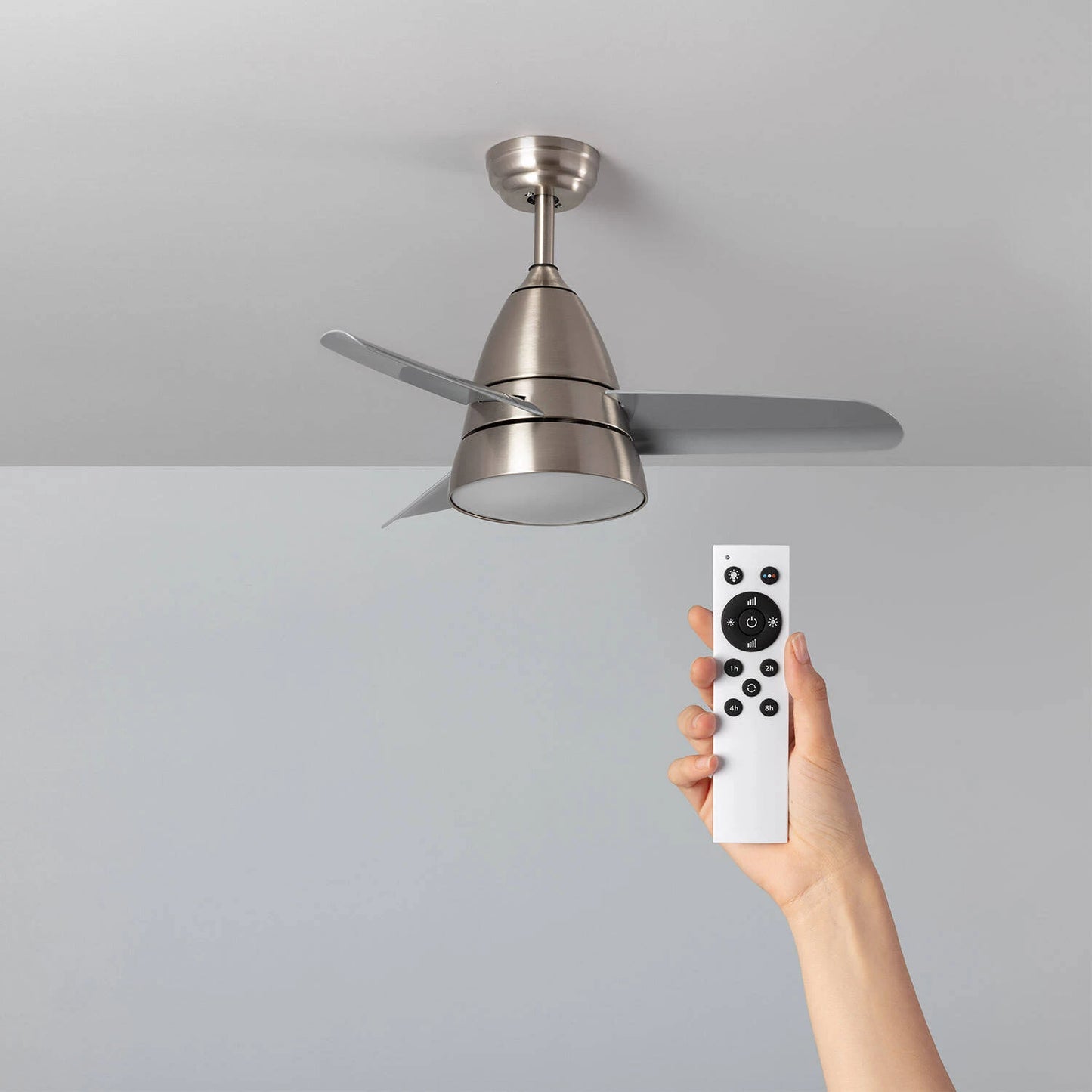 VerlichtWonen Stille Plafondventilator Industriëel Zambrone 91cm - VerlichtWonen