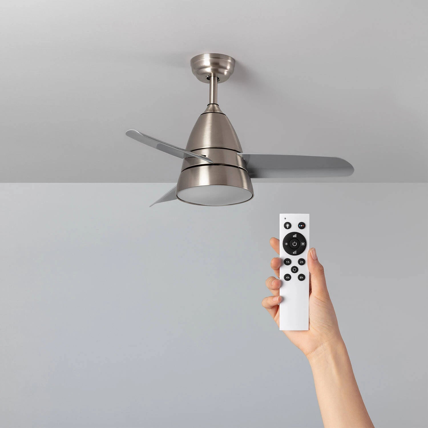 VerlichtWonen Stille Plafondventilator Industriëel Zambrone 91cm - VerlichtWonen