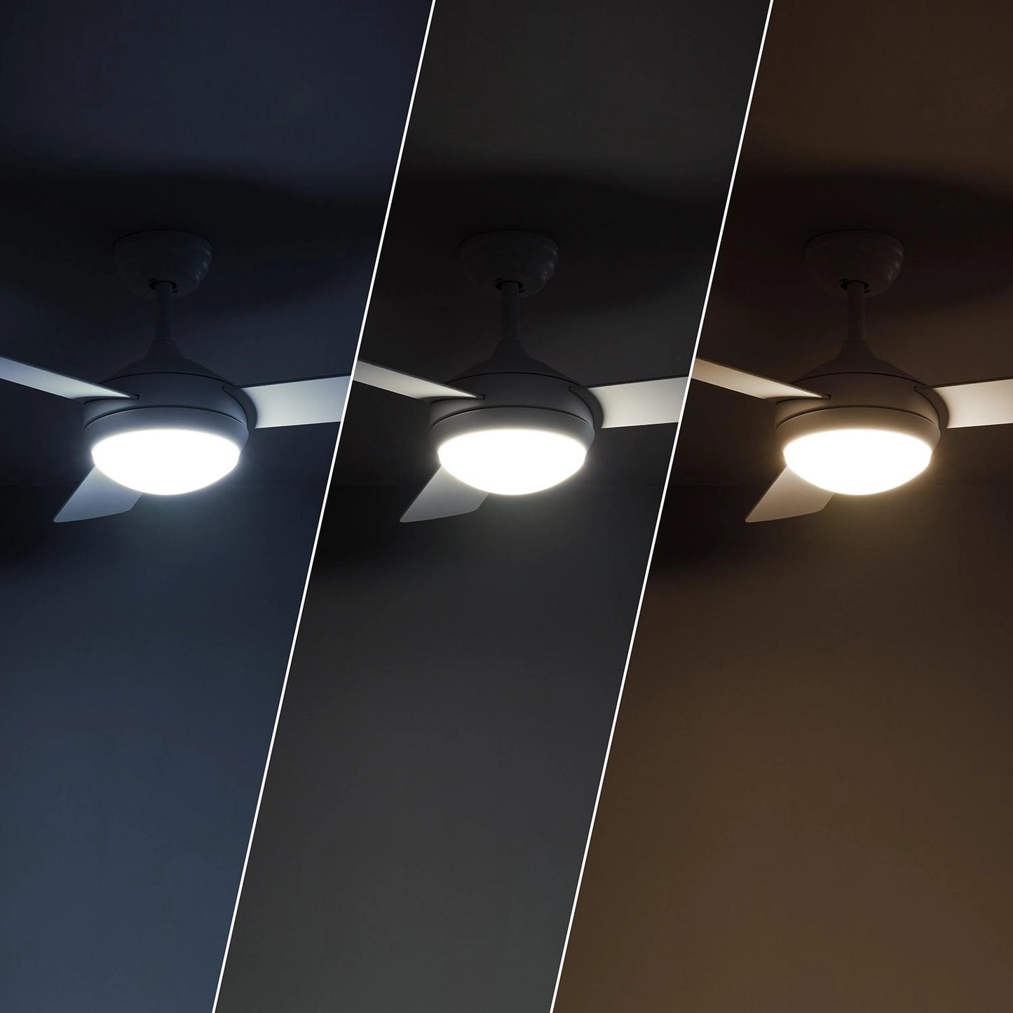 VerlichtWonen Stille Plafondventilator Wit Outdoor Abbasanta - VerlichtWonen