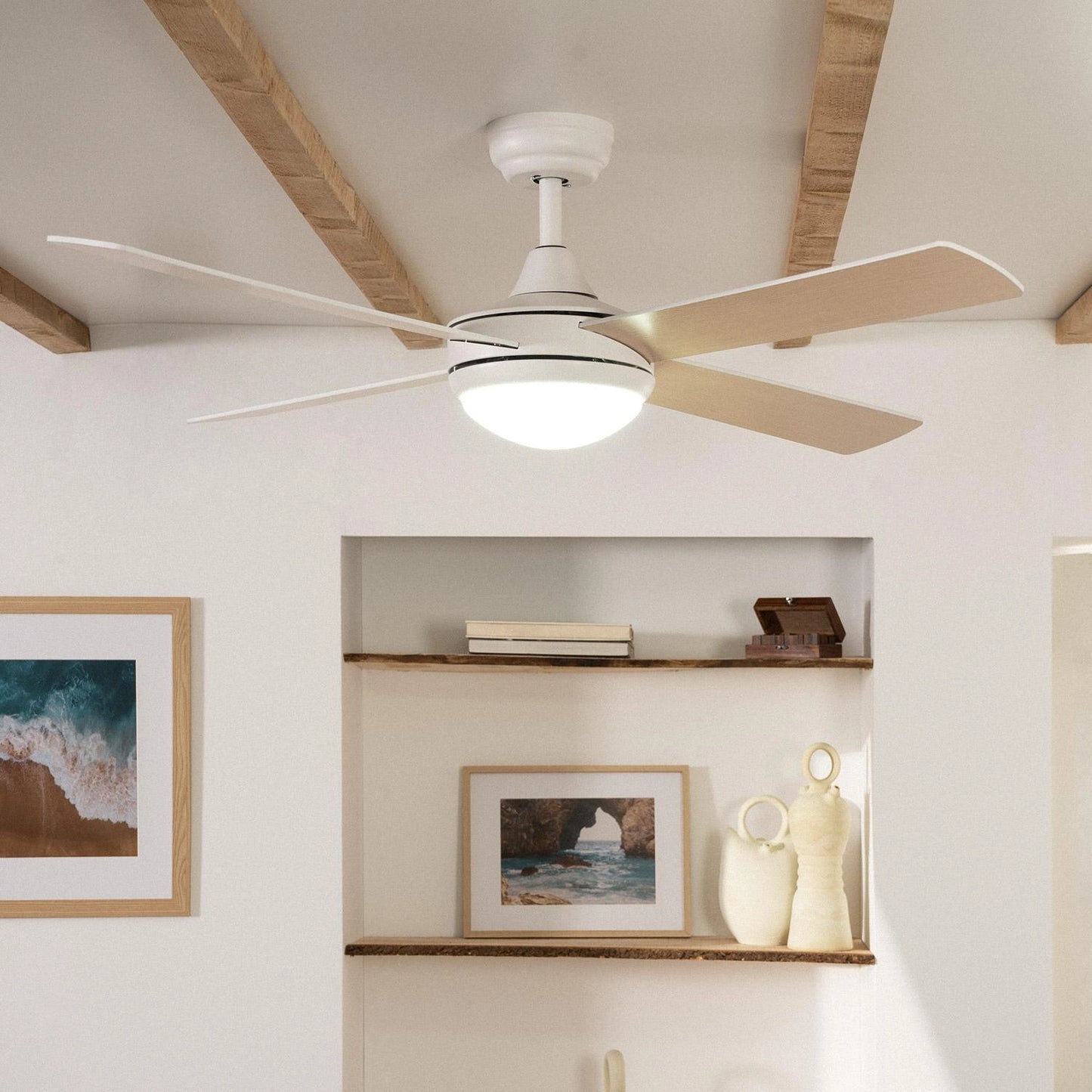 VerlichtWonen Stille plafondventilator  Ligurië 132cm
